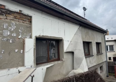 Oprava fasády rodinného domu