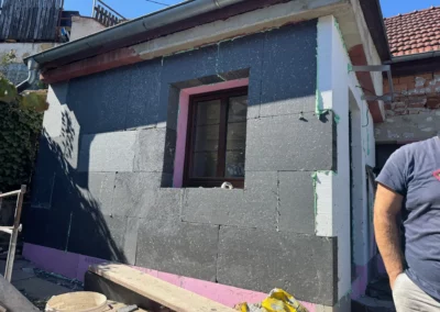 Oprava fasády rodinného domu