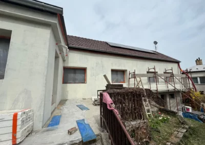 Oprava fasády rodinného domu