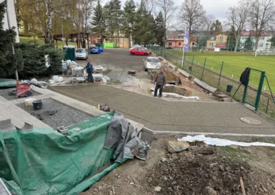 Rekonstrukce schodiště a dlažby